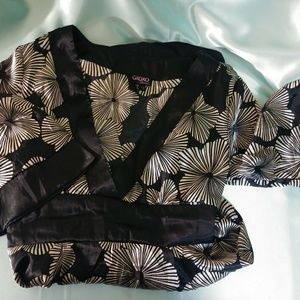 XOXO Black & Gold tie satin dress  size 13